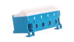 Blok samozaciskow 63A QC niebieski 18 przylaczy 33x75x34mm KN18N