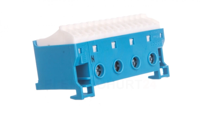 Blok samozaciskow 63A QC niebieski 18 przylaczy 33x75x34mm KN18N