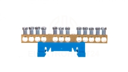 Listwa zaciskowa neutralna N12 kolor niebieski 12x16mm2 MAD0012N15
