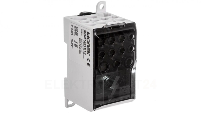 Blok dystrybucyjny - rozdzielczy OJL280A czarny we: 1xAl/Cu 35-120 wy: 2x6-35mm2/5x2,5-16mm2/ 4x2,5-10mm2 1000V MAB1281S10