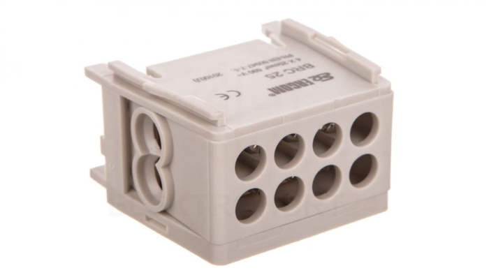 Blok rozdzielczy kompaktowy BRC 25-1/2 szary R33RA-02030000101