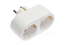 Rozgałęziacz wtyczkowy SCHUKO 2x 2P + Z AE-SC0102-00