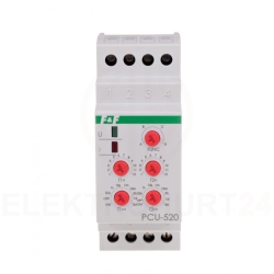 Przekaźnik czasowy 2P 8A 0,1sek-576h 12-264V AC/DC wielofunkcyjny PCU-520UNI