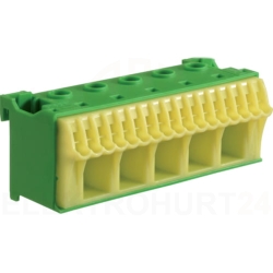 Blok samozacisków QC 63A zielony 22 przyłączy 33x90x34mm KN22E