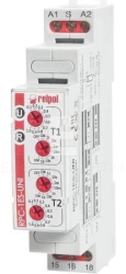 Przekaźnik czasowy 1P 1sek-10dni 12-240V AC/DC 50/60 Hz opóźnione załączenie RPC-1ES-UNI 863187