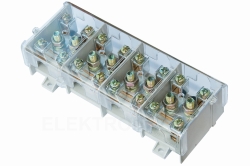 Listwa zaciskowa LG 4x95/35 termoplastyczna z osłoną TH35 E.4026