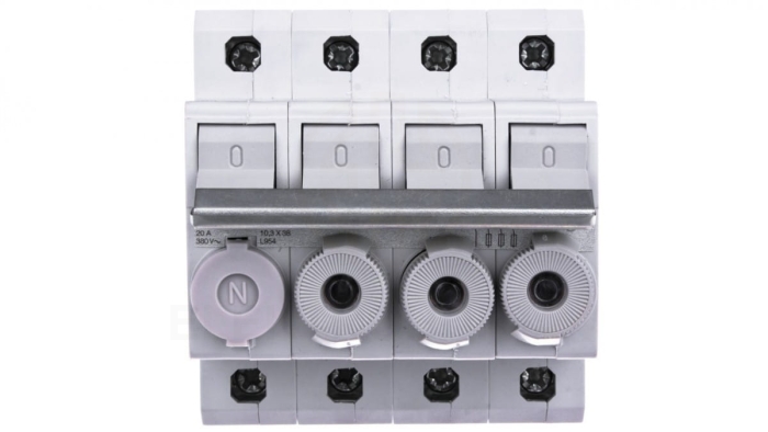 Rozłącznik bezpiecznikowy cylindryczny 4P 10x38mm L95400