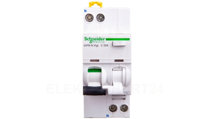 Wyłącznik różnicowo-nadprądowy 2P 32A C 0,03A typ AC iDPN N VIGI A9D31632