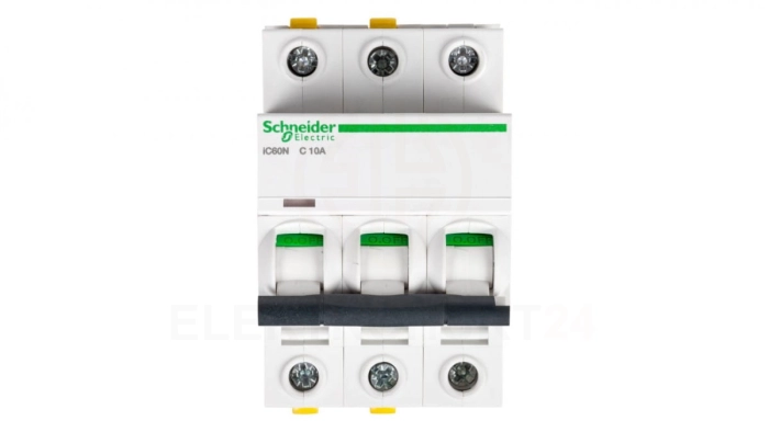 Wyłącznik nadprądowy 3P C 10A 6kA AC iC60N-C10-3 A9F04310
