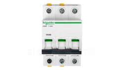 Wyłącznik nadprądowy 3P C 20A 6kA AC iC60N-C20-3 Acti9 A9F04320