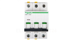 Wyłącznik nadprądowy 3P C 50A 6kA AC iC60N-C50-3 Acti9 A9F04350