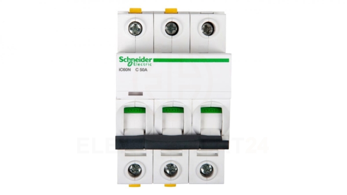 Wyłącznik nadprądowy 3P C 50A 6kA AC iC60N-C50-3 A9F04350