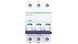 Wyłącznik nadprądowy 3P D 10A 6kA AC iC60N-D10-3 Acti9 A9F05310