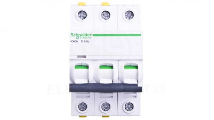 Wyłącznik nadprądowy 3P D 10A 6kA AC iC60N-D10-3 A9F05310