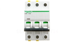 Wyłącznik nadprądowy 3P D 25A 6kA AC iC60N-D25-3 Acti9 A9F05325