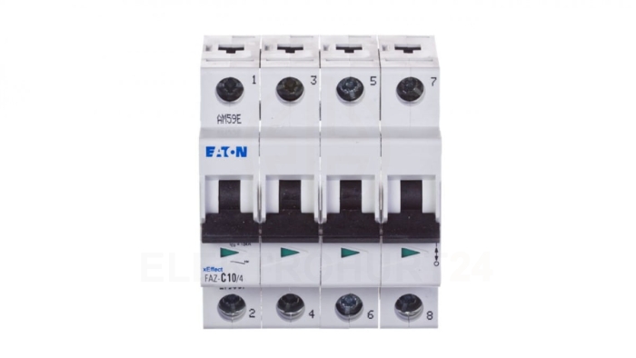 Wyłącznik nadprądowy 4P C 10A 15kA AC FAZ C10/4 279057
