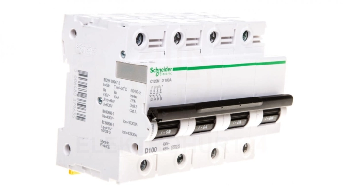 Wyłącznik nadprądowy 4P D 100A 10kA AC C120N A9N18392