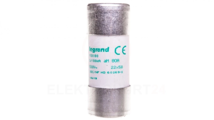 Wkładka bezpiecznikowa cylindryczna 22x58mm 80A aM HPC 015080