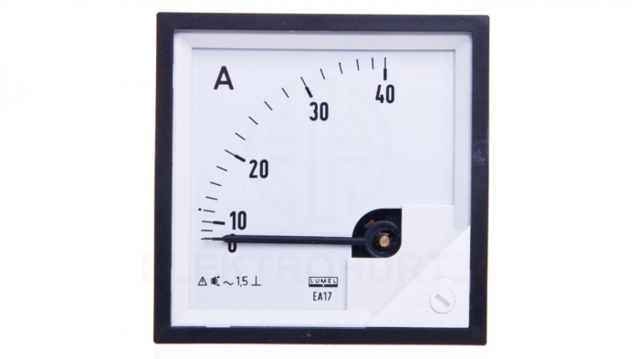 Amperomierz analogowy tablicowy 40A 72x72mm IP50 C3 K=90 st. EA17N E21100000000