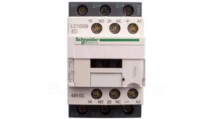 TeSys Deca Stycznik mocy 9A 3P 48V DC 1Z 1R LC1D09ED