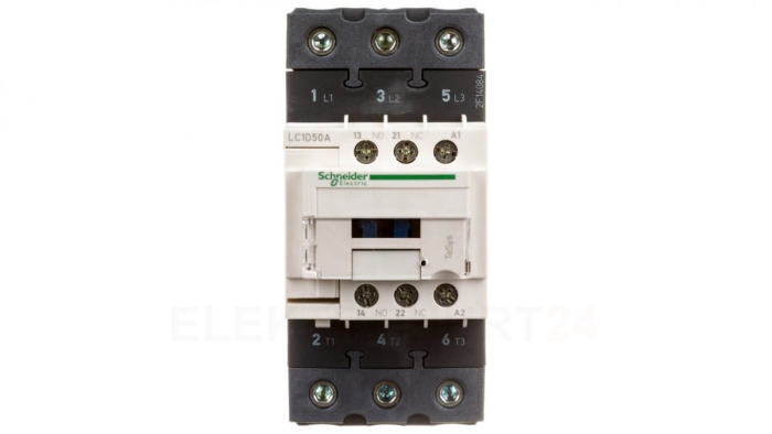 TeSys Deca Stycznik mocy 50A 3P 400V AC 1Z 1R (EVK) LC1D50AV7