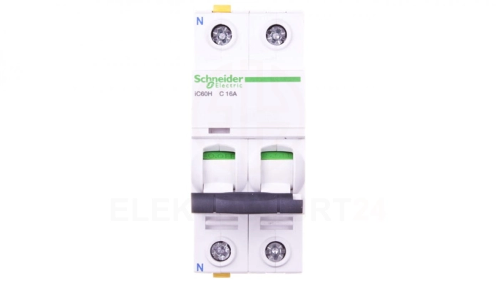 Wyłącznik nadprądowy 1P+N C 16A 10kA AC iC60H-C16-1N A9F07616