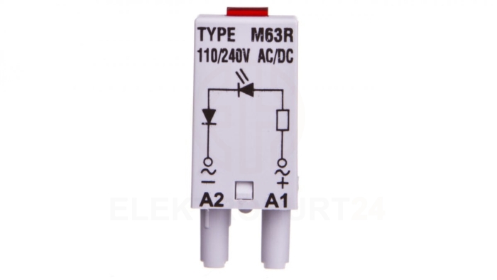 Moduł sygnaliacyjny LED dioda czerwona 110-230 V AC/DC MODUL L M63R SZARY 854855