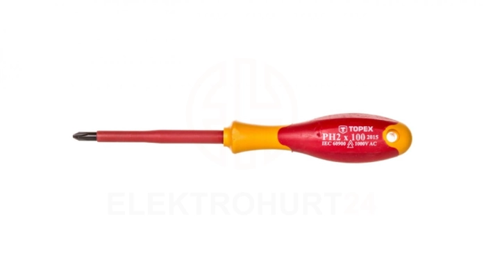 Wkrętak krzyżowy PH2 6 x 100 mm 1000V 39D477