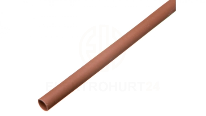 Rura termokurczliwa cienkościenna CR 2,4/1,2 - 3/32 brązowa /1m/ 8-7051 /100szt./ 427516
