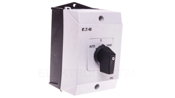 Łącznik krzywkowy HAND-0-AUTO-START (z samopowrotem) 20A 2P w obudowie T0-2-15907/I1 207095