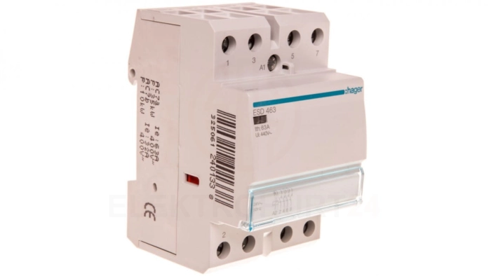 Stycznik modułowy 63A 4Z 0R 24V AC ESD463