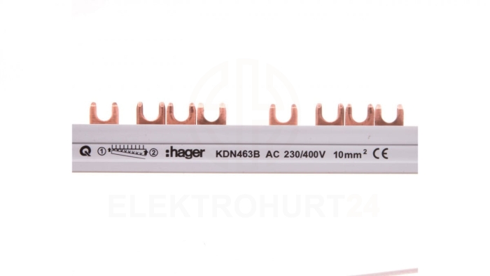 Szyna łączeniowa 4P 63A 10mm2 widełkowa (56mod.) KDN463B