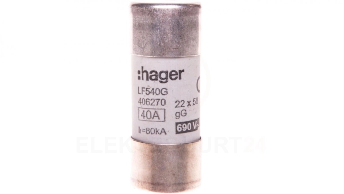 Bezpiecznik cylindryczny BiWtz 22x58 gG 40A LF540G