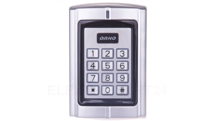 Zamek szyfrowy z czytnikiem kart i breloków zbliżeniowych 12V DC IP44 OR-ZS-802