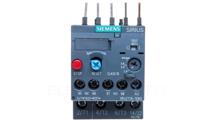 Przekaźnik termiczny 2,8-4A S00 3RU2116-1EB0