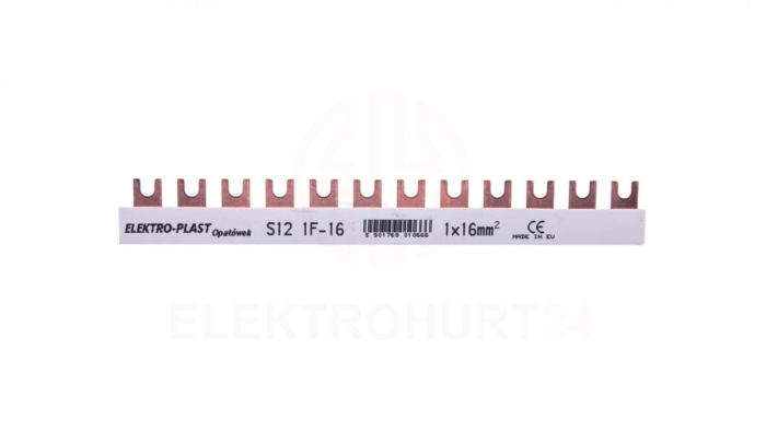 Szyna łączeniowa 1P 80A 16mm2 widełkowa (12 mod.) 1F S12 1F-10 45.121