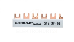 Szyna łączeniowa 3P 80A 16mm2 widełkowa (18mod.) 3F S18 3F-10 45.318
