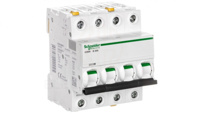 Wyłącznik nadprądowy 4P B 25A 6kA AC iC60N-B25-4 A9F03425