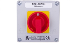 Łącznik krzywkowy 0-1 3P 16A w obudowie SK16-2.8211OB11ZC