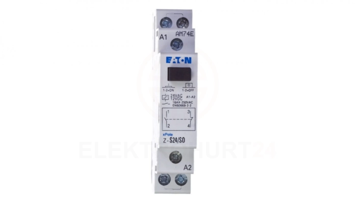 Przekaźnik impulsowy 16A 12V DC 24V AC 1Z 1R Z-S24/SO 265539