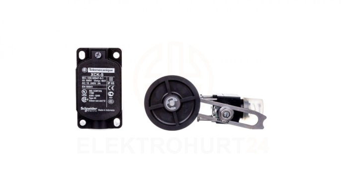 Wyłącznik krańcowy 1R/1Z 2P migowy dźwignia rolkowa z samoczynnym powrotem XCKS149