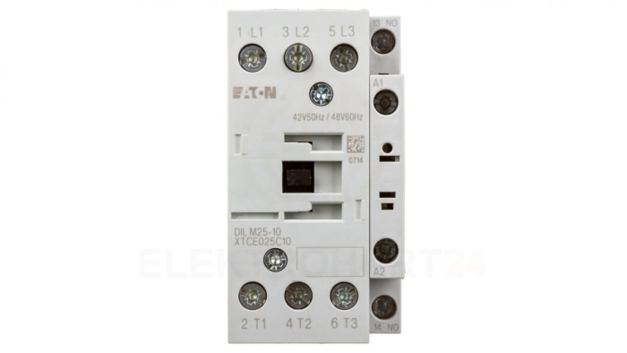 Stycznik mocy 25A 3P 42V AC 1Z 0R DILM25-10(42V50HZ,48V60HZ) 277128