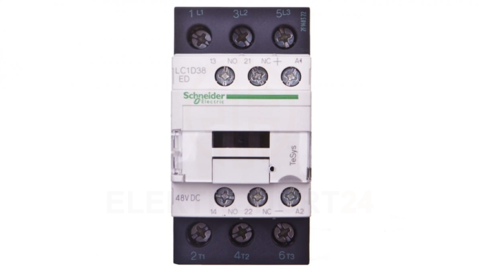 TeSys Deca Stycznik mocy 38A 3P 48V DC 1Z 1R LC1D38ED