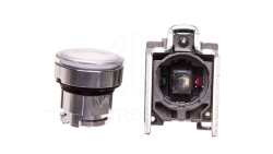 Przycisk sterowniczy 22mm biały z samopowrotem z podświetleniem 1Z 1R XB4BW31M5