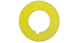 Tabliczka opisowa żółta okrągła fi42 bez nadruku ST22-4509P01