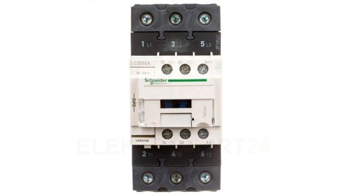 TeSys Deca Stycznik mocy 50A 3P 48V DC 1Z 1R (EVK) LC1D50AED