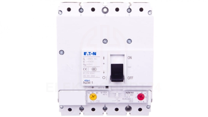 Wyłącznik mocy 80A 4P 50kA NZMN1-4-A80 265817