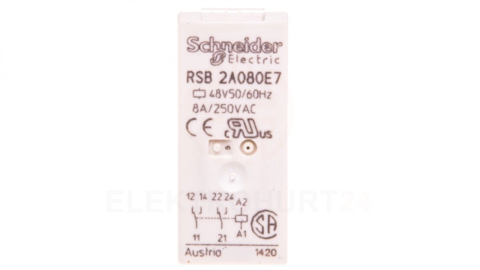 Przekaźnik miniaturowy 2P 8A 48V AC AgNi RSB2A080E7