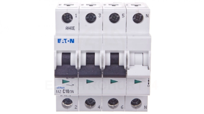 Wyłącznik nadprądowy 3P+N C 10A 15kA AC FAZ C10/3N 278971