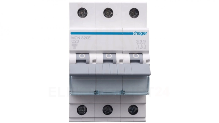 Wyłącznik nadprądowy 3P C 20A 6kA AC MCN320E